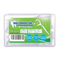 Macromolecule Care Floss Dental Floss Toothpick Interdental Cleaner Toothpick Flosser 50 pcs