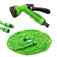 Magic Car Washing 100ft Hose Pipe Nozzle for Garden Wash Car Bike with Spray Gun – Green