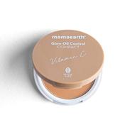 Mamaearth Glow Oil Control Compact With SPF 30 - 9g | Almond Glow