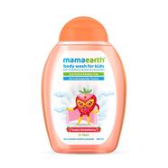 Mamaearth Super Strawberry Body Wash With Orange Extract And Oat Protein 
