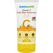 Mamaearth Vitamin C Daily Glow Sunscreen With Vitamin C and Turmeric for Sun Protection and Glow 50 gm