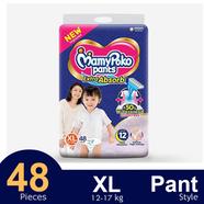 MamyPoko Pants Premium Extra Absorb Pant System Baby Diaper (XL Size) (12-17Kg) (48Pcs)