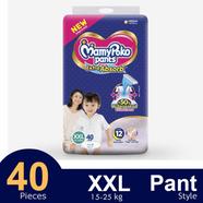MamyPoko Pants Premium Extra Absorb Pant System Baby Diaper (XXL Size) (15-25Kg) (40Pcs)