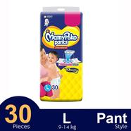 MamyPoko Pants Standard Pant System Baby Diaper (L Size) (9-14Kg) (30Pcs)