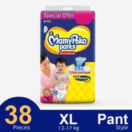 MamyPoko Pants Standard Pant System Baby Diaper (XL Size) (12-17Kg) (38Pcs)