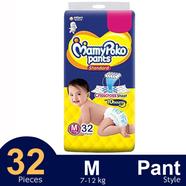 MamyPoko Pants Standard Pant System Baby Diaper (M Size) (7-12Kg) (32Pcs)