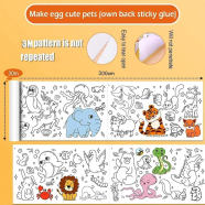 Manaki Enterprise Drawing Paper Roll for Kids - 118″ x 12″ coloring paper