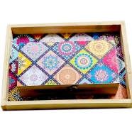 Mandela Tray Plus Tea Box, Combo Set.