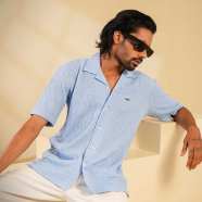 Manfare Premium Cuban Collar Half Shirt for Men - MS-71