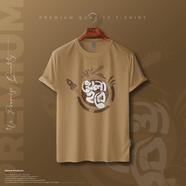 Manfare Premium Graphics T Shirt Biscuit color For Men - MF-527