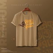 Manfare Premium Graphics T Shirt Biscuit color For Men - MF-528
