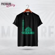 Manfare Premium Graphics T Shirt Black Color For Men - MF-235