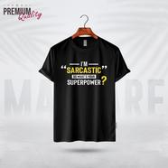 Manfare Premium Graphics T Shirt Black Color For Men - MF-413