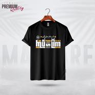 Manfare Premium Graphics T Shirt Black Color For Men - MF-429