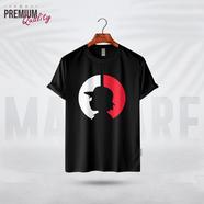 Manfare Premium Graphics T Shirt Black Color For Men - MF-246
