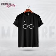 Manfare Premium Graphics T Shirt Black Color For Men - MF-274