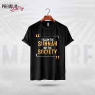 Manfare Premium Graphics T Shirt Black Color For Men - MF-387
