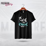 Manfare Premium Graphics T Shirt Black Color For Men - MF-353