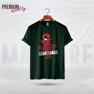 Manfare Premium Graphics T Shirt Bottle Green Color For Men - MF-358