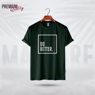 Manfare Premium Graphics T Shirt Bottle Green Color For Men - MF-229
