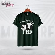 Manfare Premium Graphics T Shirt Bottle Green Color For Men - MF-415