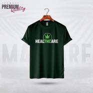 Manfare Premium Graphics T Shirt Bottle Green Color For Men - MF-359
