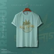 Manfare Premium Graphics T Shirt Mist Grey Color For Men - MF-526
