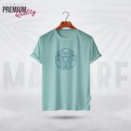 Manfare Premium Graphics T Shirt Mist Grey Color For Men - MF-232