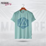 Manfare Premium Graphics T Shirt Mist Grey Color For Men - MF-420