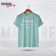 Manfare Premium Graphics T Shirt Mist Grey Color For Men - MF-255