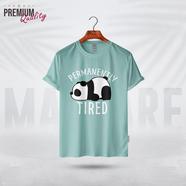 Manfare Premium Graphics T Shirt Mist Grey Color For Men - MF-415