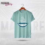 Manfare Premium Graphics T Shirt Mist Grey Color For Men - MF-266