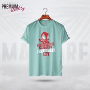 Manfare Premium Graphics T Shirt Mist Grey Color For Men - MF-358