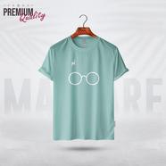 Manfare Premium Graphics T Shirt Mist Grey Color For Men - MF-274