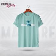 Manfare Premium Graphics T Shirt Mist Grey Color For Men - MF-359