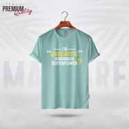 Manfare Premium Graphics T Shirt Mist Grey Color For Men - MF-413