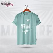 Manfare Premium Graphics T Shirt Mist Grey Color For Men - MF-421