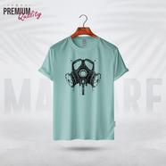 Manfare Premium Graphics T Shirt Mist Grey Color For Men - MF-227