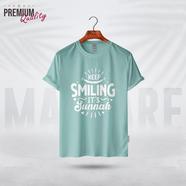 Manfare Premium Graphics T Shirt Mist Grey Color For Men - MF-418