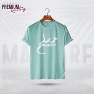 Manfare Premium Graphics T Shirt Mist Grey Color For Men - MF-299