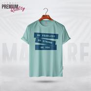 Manfare Premium Graphics T Shirt Mist Grey Color For Men - MF-230