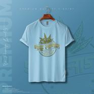 Manfare Premium Graphics T Shirt Turquoise Color For Men - MF-526