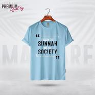 Manfare Premium Graphics T Shirt Turquoise Color For Men - MF-387