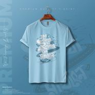 Manfare Premium Graphics T Shirt Turquoise Color For Men - MF-523