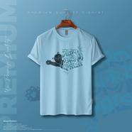 Manfare Premium Graphics T Shirt Turquoise color For Men - MF-528