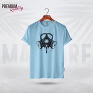 Manfare Premium Graphics T Shirt Turquoise Color For Men - MF-227