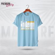 Manfare Premium Graphics T Shirt Turquoise For Men - MF-343