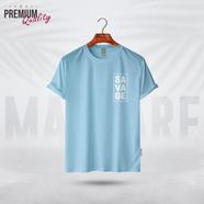 Manfare Premium Graphics T Shirt Turquoise Color For Men - MF-244