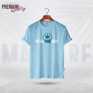 Manfare Premium Graphics T Shirt Turquoise Color For Men - MF-359