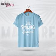 Manfare Premium Graphics T Shirt Turquoise Color For Men - MF-418